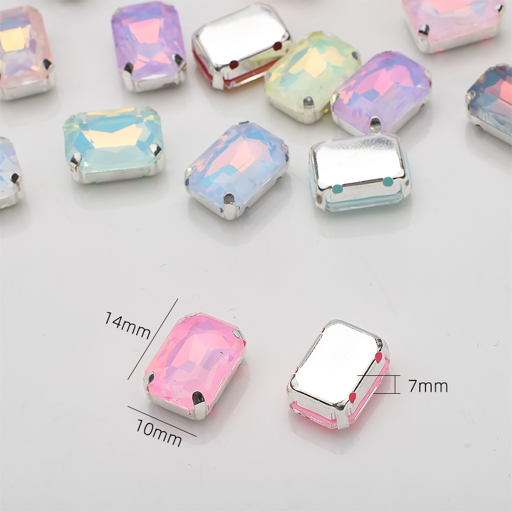 10 pçs 10x14mm costurar em str - Sew On Rhinestone avaliação e preço