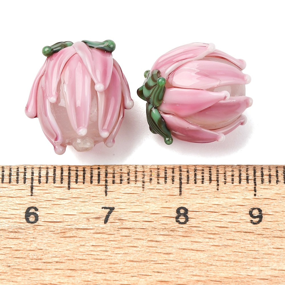 20 peças de contas de tulipa f - Embellishment Crafts avaliação e preço