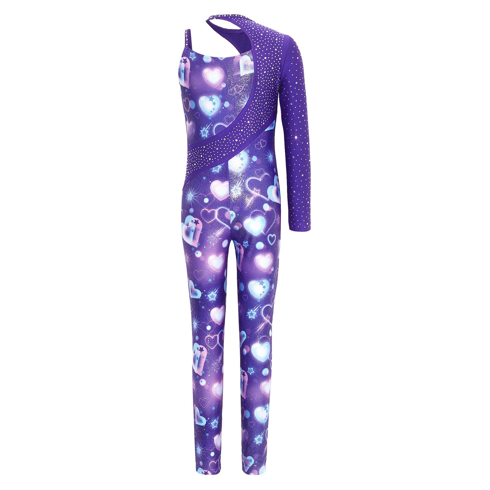 Leotardo Brilhante com Estampa - Rhinestone Banding Trim avaliação e preço