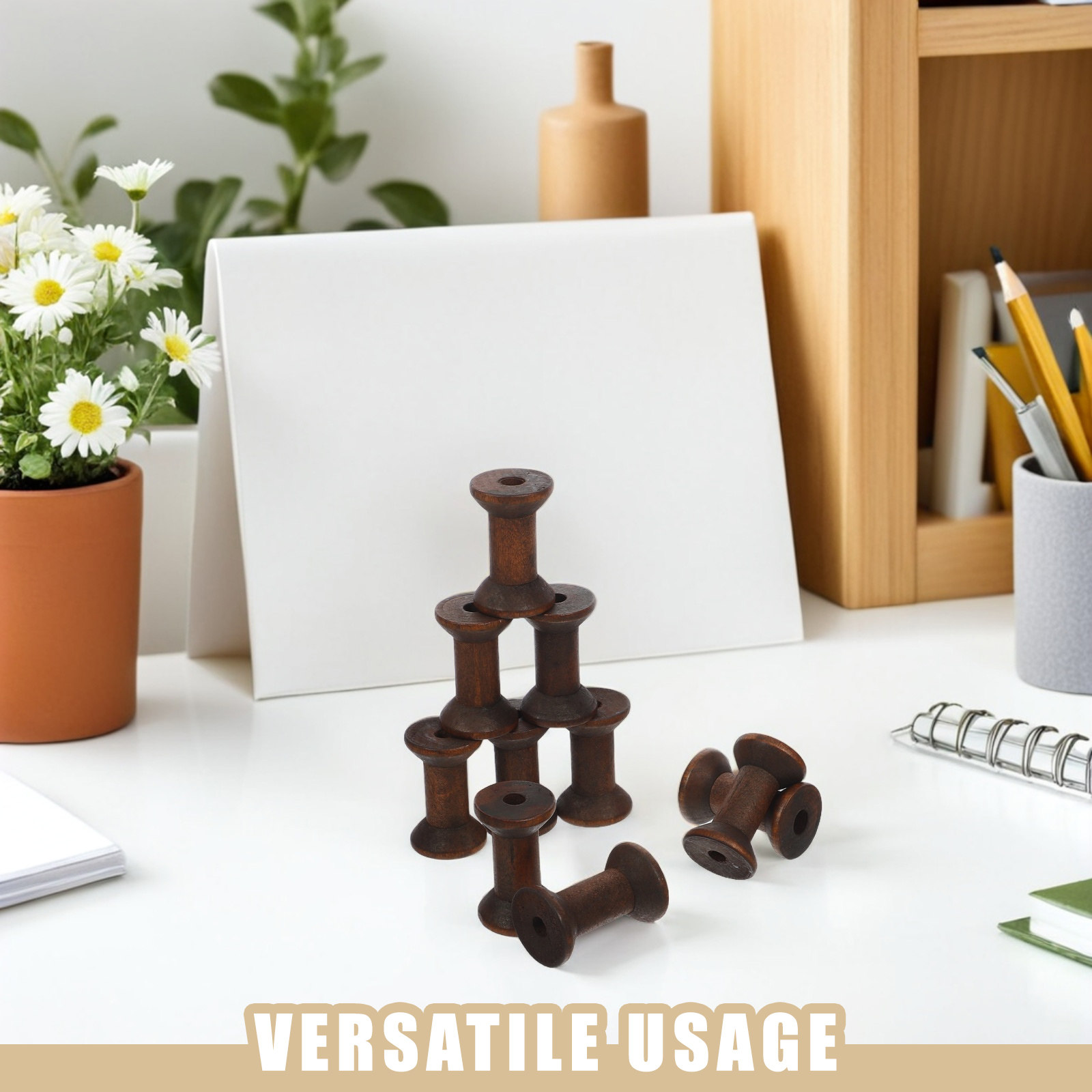 10 Peças de Bobinas de Madeira - Organza Ribbon Spool avaliação e preço
