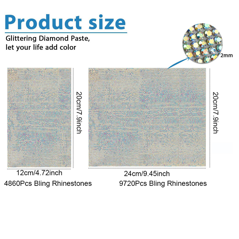 9720/4860 pçs bling strass fol - Hotfix Rhinestone Sheet avaliação e preço