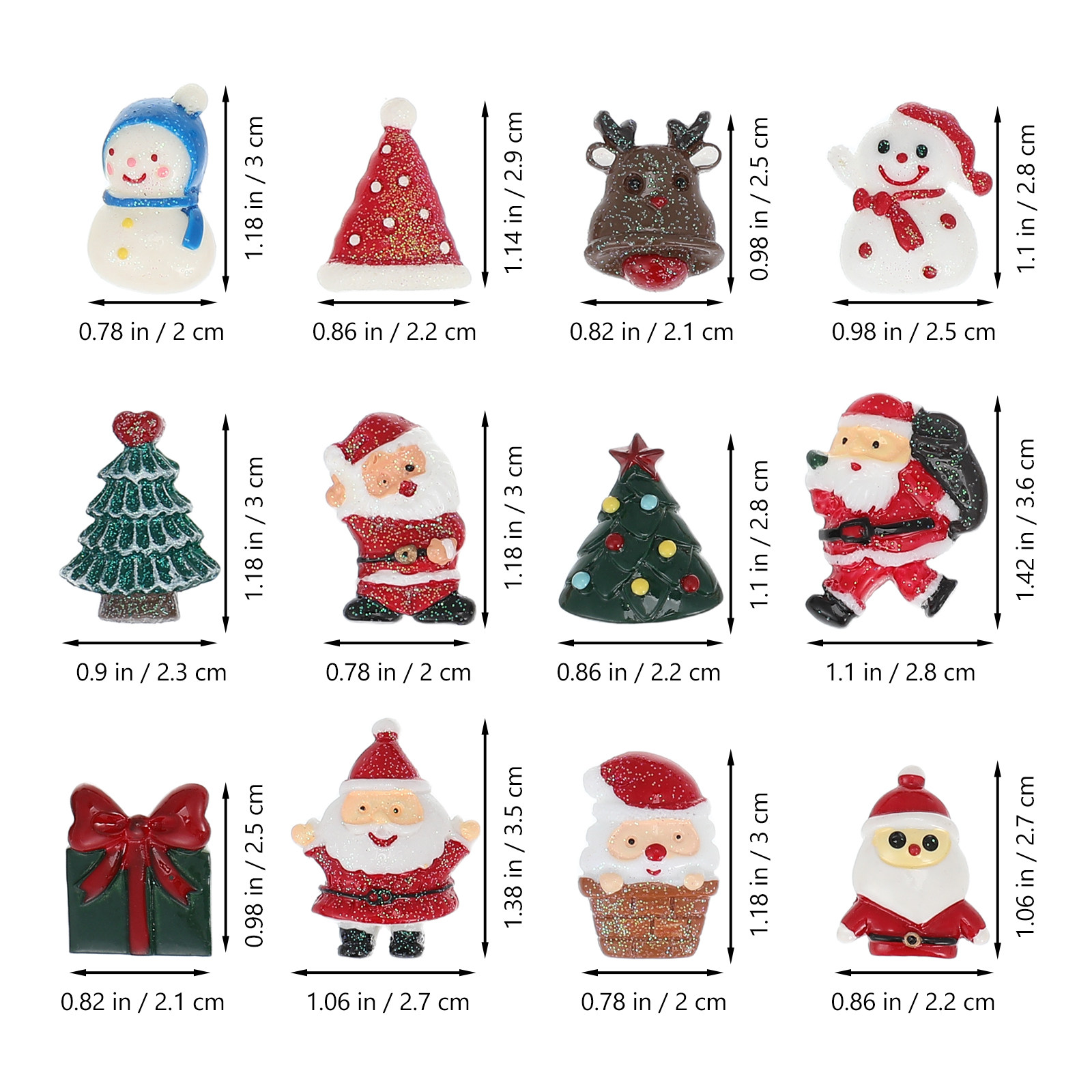 50 peças de enfeites de Natal, - Embellishment Crafts avaliação e preço