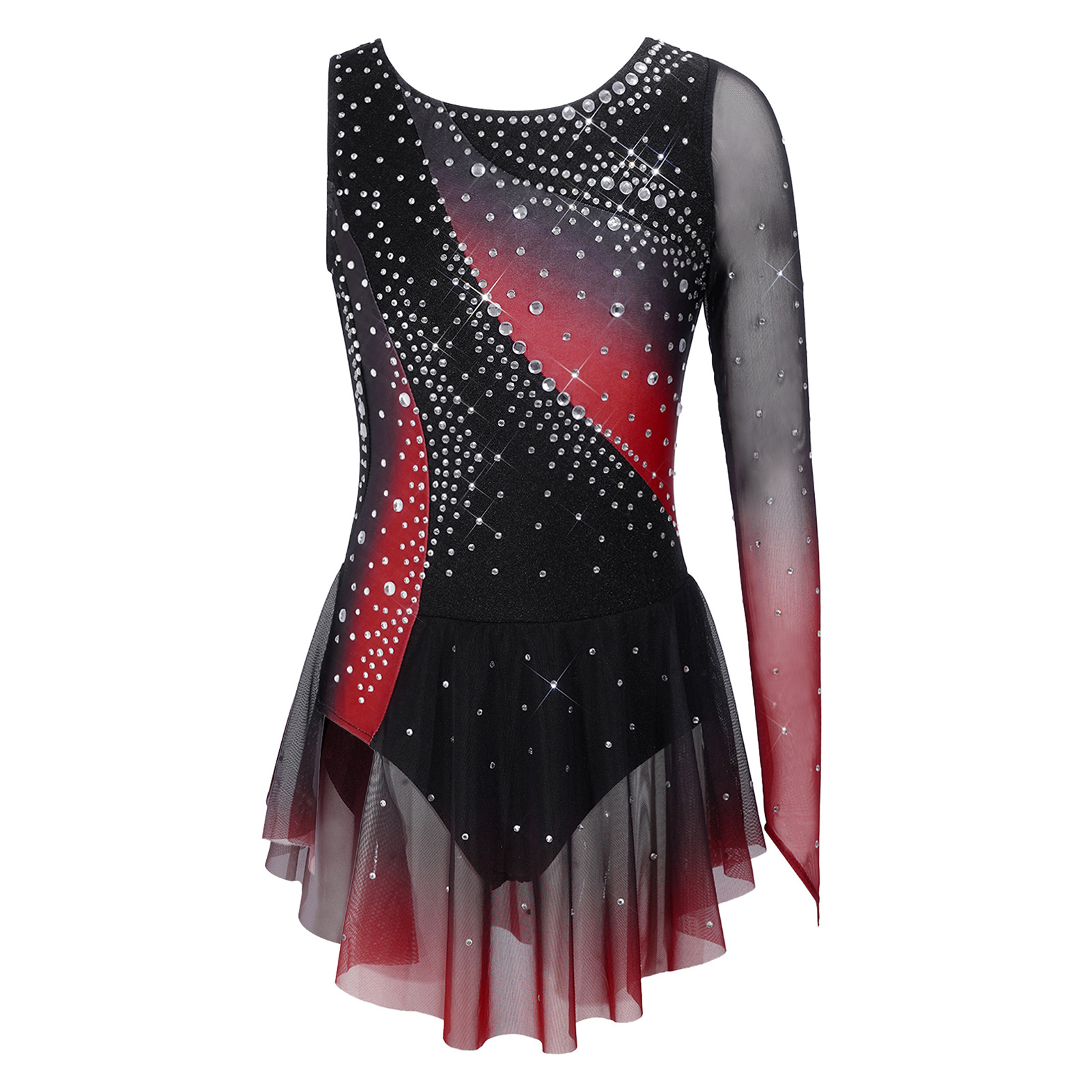 Vestido de Dança Lírica para M - Rhinestone Banding Trim avaliação e preço