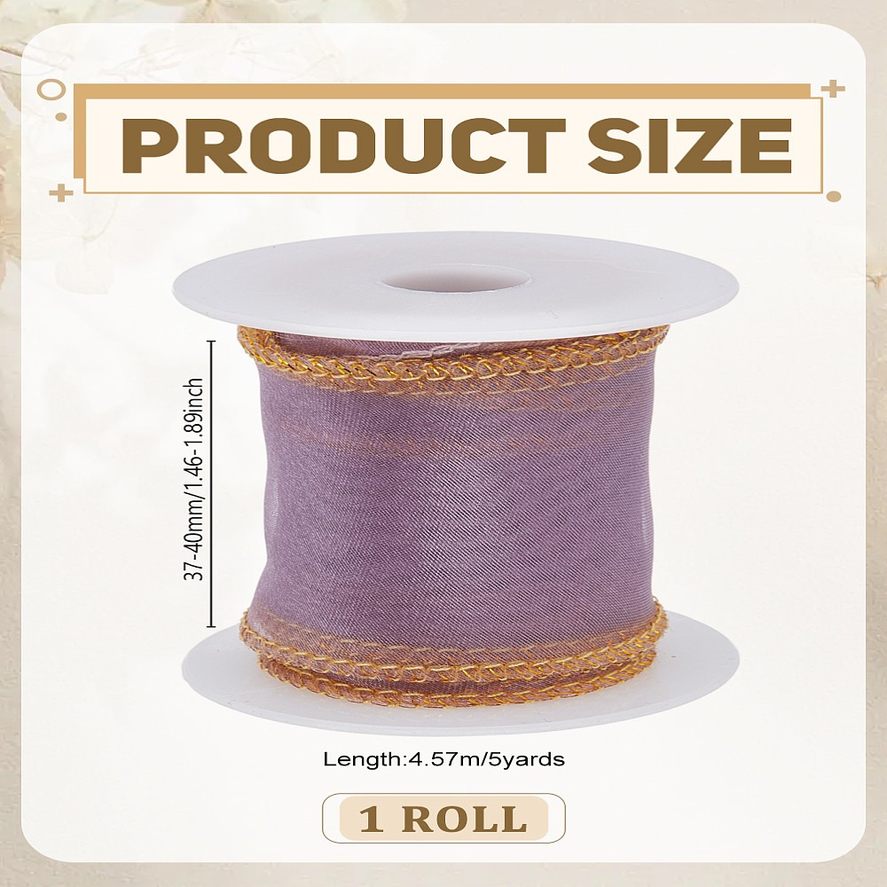 Fitas de organza de poliéster  - Organza Ribbon Spool avaliação e preço