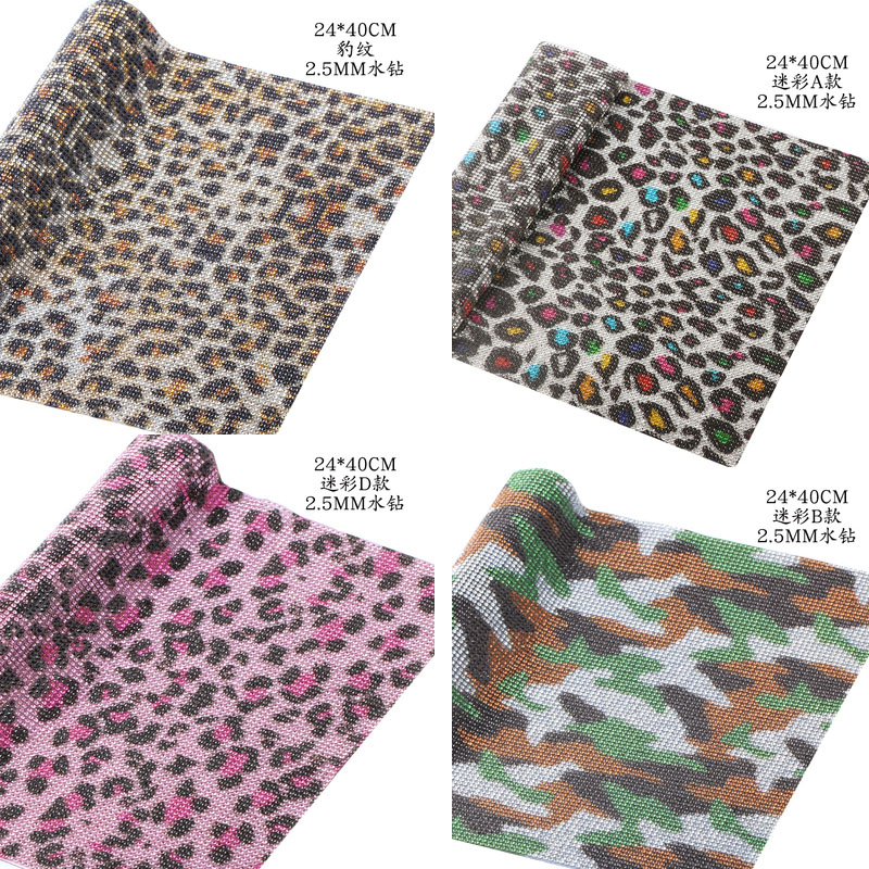 Hotfix leopardo bling strass a - Hotfix Rhinestone Sheet avaliação e preço