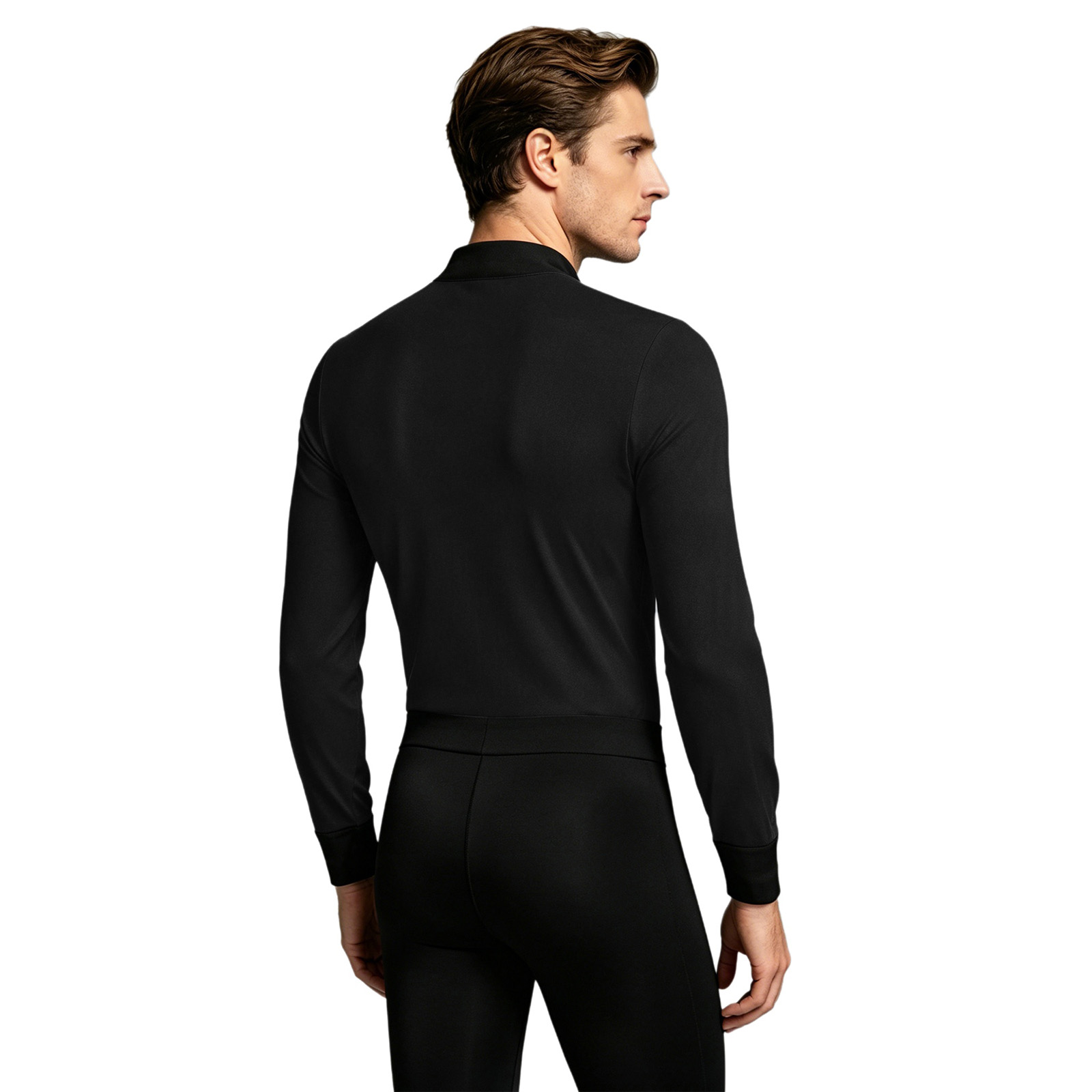 Mens latina jazz dança collant - Rhinestone Banding Trim avaliação e preço