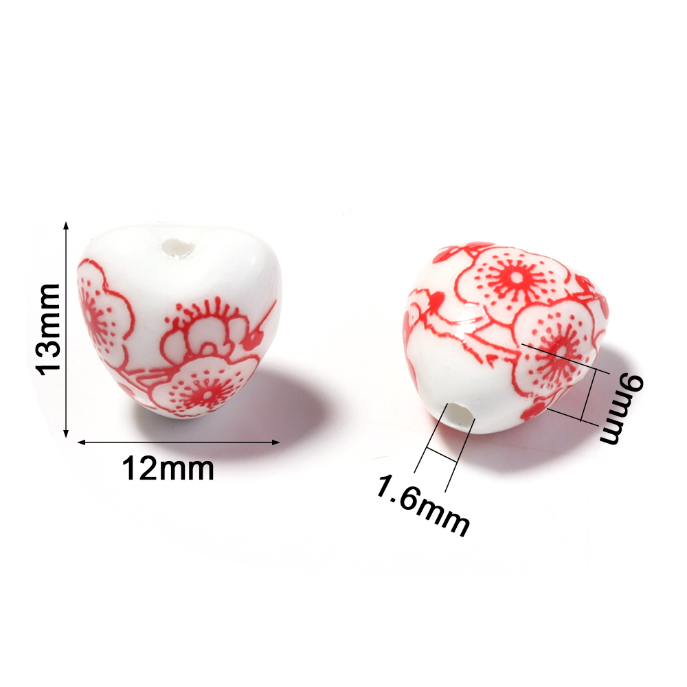 10pcs 12x13mm Coração forma fl - Embellishment Crafts avaliação e preço