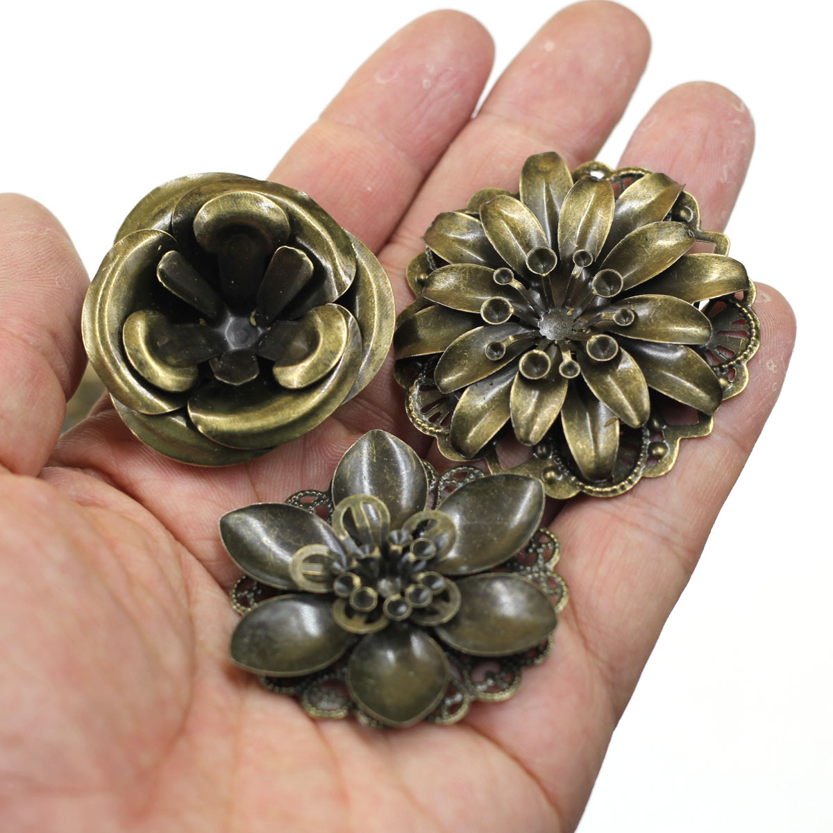 6 pçs enfeites combinação flor - Embellishment Crafts avaliação e preço