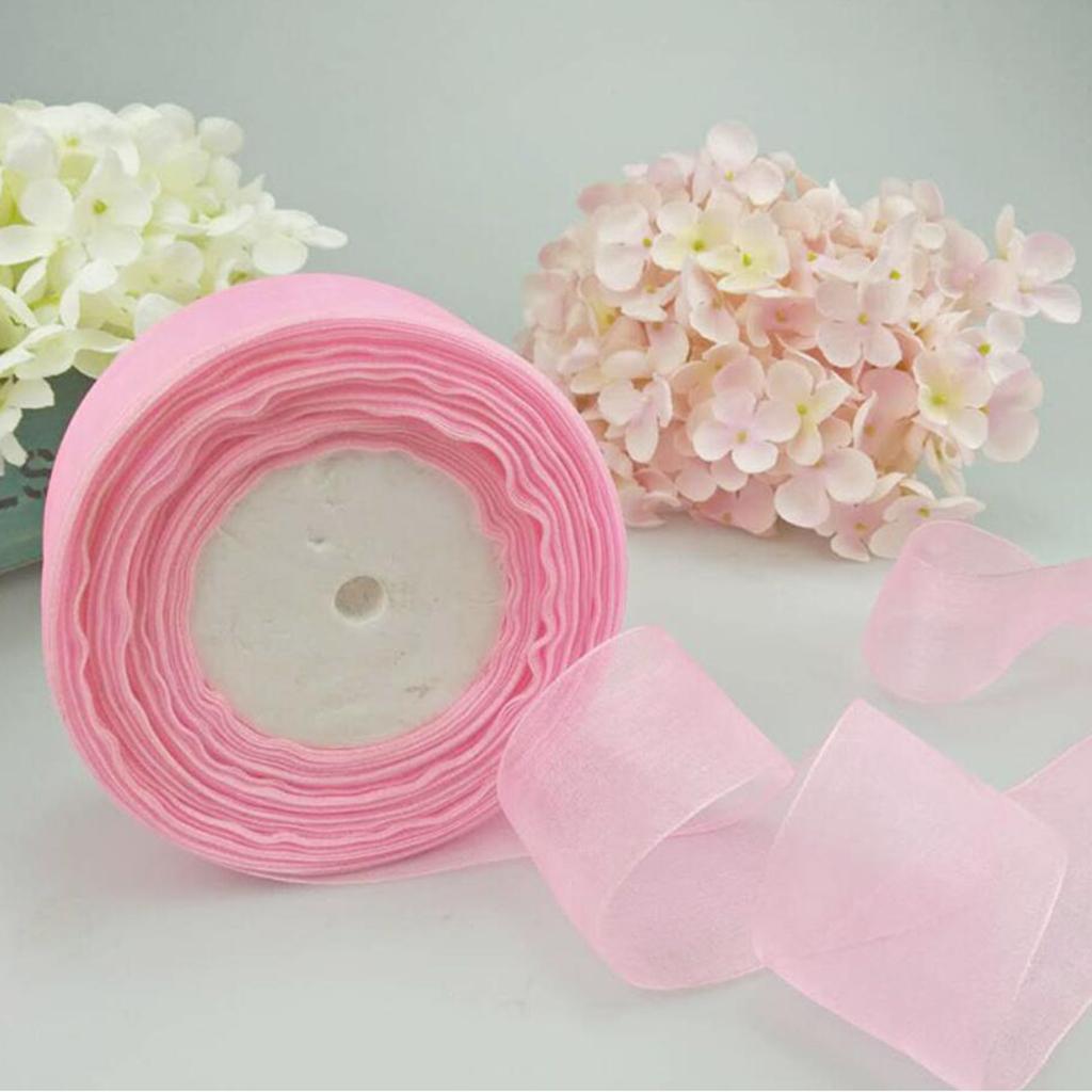 Fita de Organza Transparente e - Organza Ribbon Spool avaliação e preço