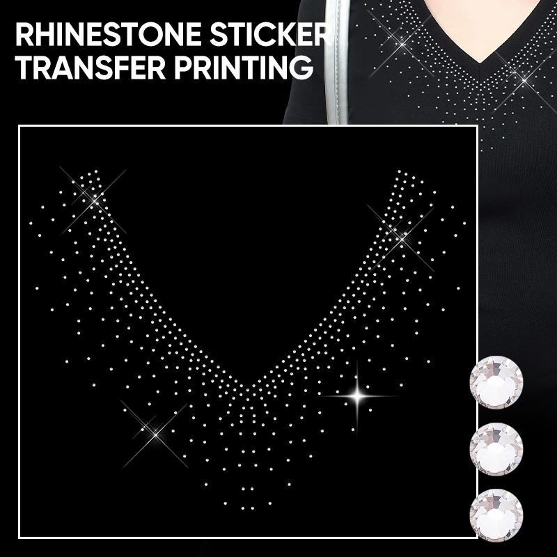 QIAO 1/2/4/6 Peças Adesivos Te - Hotfix Rhinestone Sheet avaliação e preço