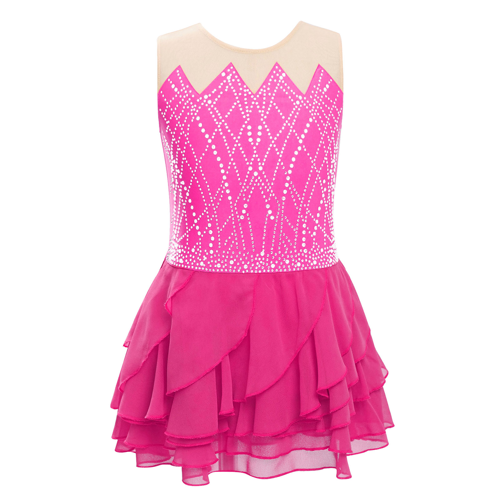 Meninas malha patinação artíst - Rhinestone Banding Trim avaliação e preço