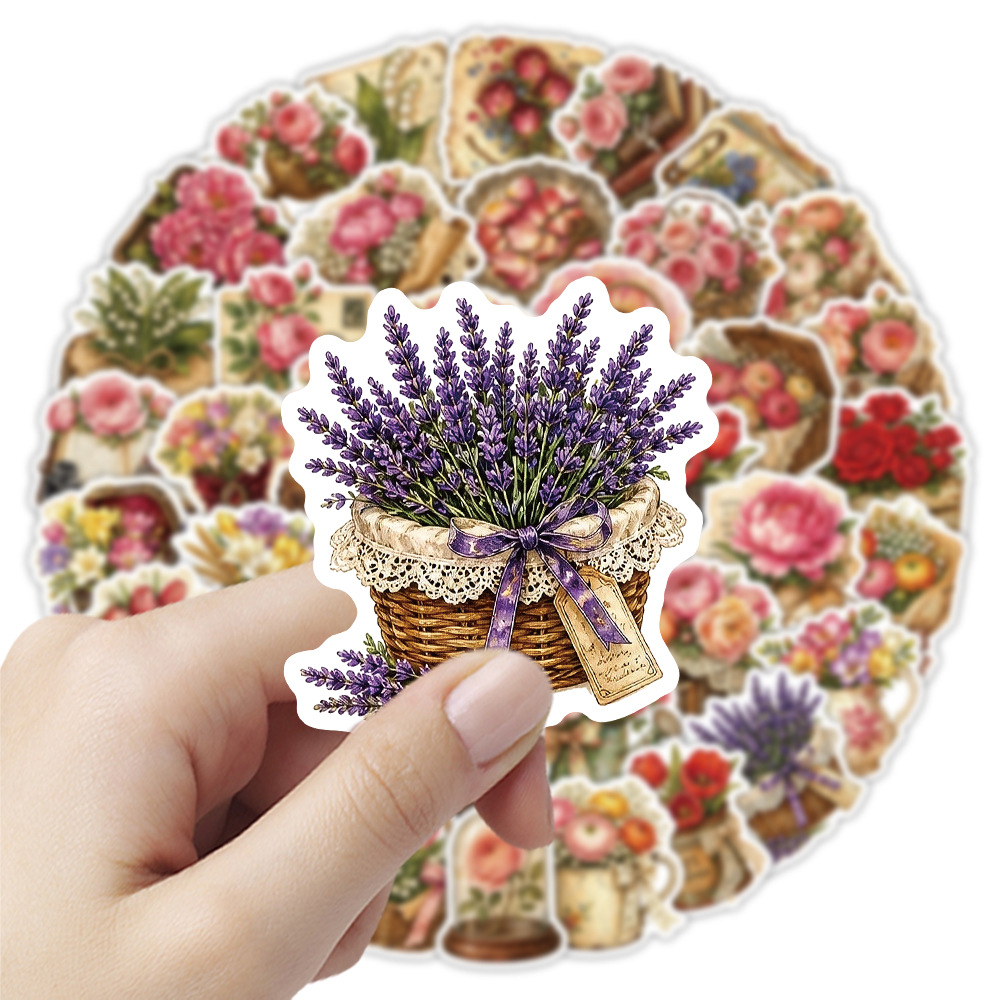 50 Adesivos Florais Vintage Re - Embellishment Crafts avaliação e preço
